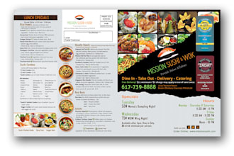 design amazing editable restaurants food menu