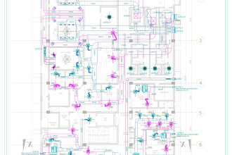 do hvac, mvac ducting and piping 2d drawings
