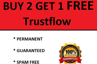 increase trust flow of majestic URL tf 30 plus