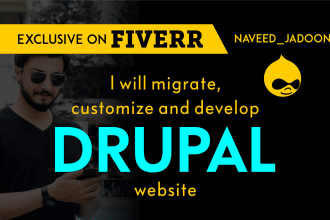 migrate, customize and develop drupal website