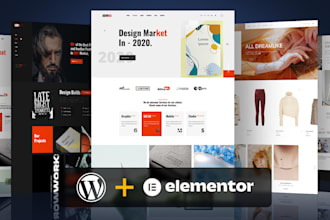 develop figma to wordpress with elementor and responsive website