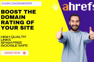 increase ahrefs dr domain rating with high quality backlinks
