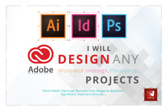 do any adobe illustrator, photoshop, indesign work