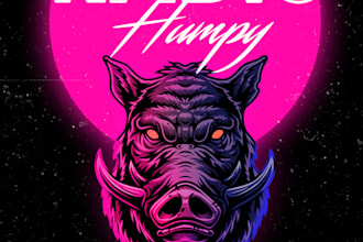 make you custom vaporwave retro vintage neon logo