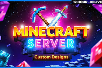 create a bold logo for your minecraft server in 12h