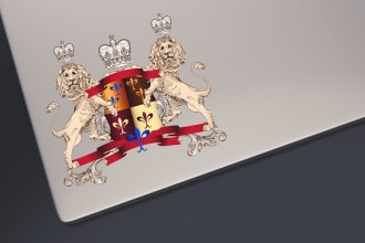 make luxury arms and crest logo design for you