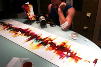 create an original piece of photographic AURA artwork and post it to you
