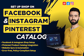 set up facebook shop instagram shopping and pinterest catalog