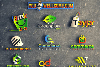 custom design e commerce and branding logo
