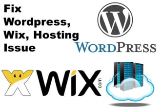 fix wordpress, wix, vps, hosting related all issues