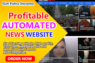 design automated news website, in wordpress news auto blog