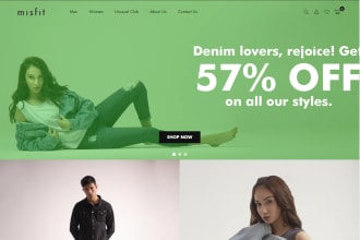build shopify website, full customization, setup included