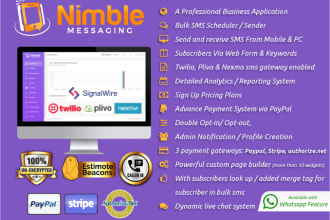 create a twilio, plivo, nexmo saas based bulk sms marketing software application