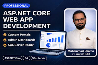 develop asp net core web app or portal