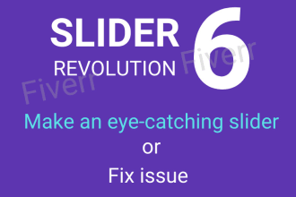 create or fix wordpress slider using revolution slider