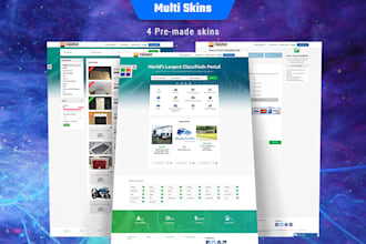 create a classified ads listing web application and an ad listing website