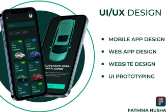 do figma UI UX design for mobile apps, android, and ios