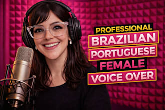 record a professional voiceover in brazilian portuguese