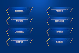 create full custom panels, ads, twitch, kick, discord, dlive