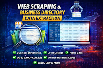 do web scraping and business directory data extraction