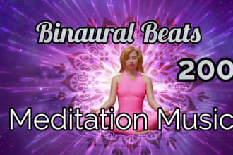 send you 200 meditation music mixed with binaural beats