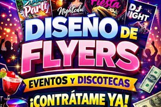 design a flyer for your event, club, or business in 24 hrs
