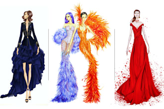 design fashion and editorial illustration