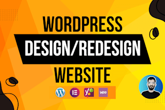 build, design, redesign, clone or revamp wordpress website with elementor
