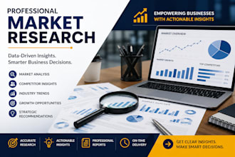 conduct tailored market research and competitor analysis