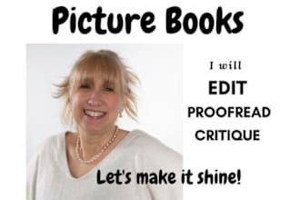 edit and proofread your picture book so that it is awesome