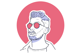 draw minimalist line art portrait from photo
