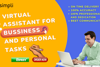 be your professional virtual assistant