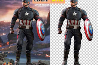 remove image backgound, resize and crop image
