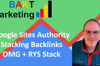 create google sites authority stacking backlinks omg and rys