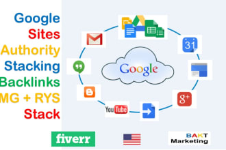 create google sites authority stacking backlinks omg and rys