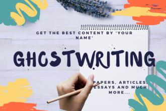 ghostwrite plagiarism free content for you