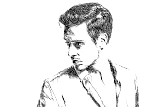 draw sketch scribble art from photo