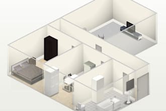 draw a floorplan in 3D