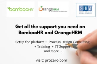 provide full services for bamboohr and orangehrm