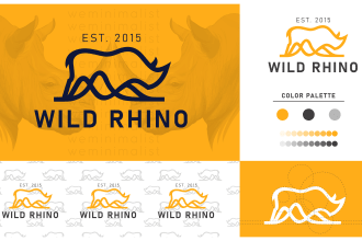 design trendy minimalist logo with business brand identity
