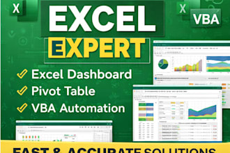 be your excel expert for formulas, pivot tables and dashboards