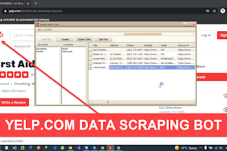 build web scraping bot, automate browser tasks, data process