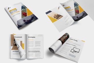 design professional brochure, business proposal, booklet