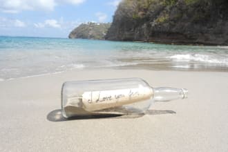 write your message in a bottle and send you pics