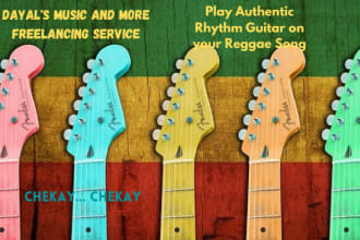 be your reggae rhythm guitarist on your song