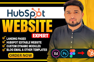 develop editable hubspot cms, website, blog, landing page, modules, and emails