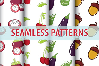 design seamless pattern design for fabric with a flat style
