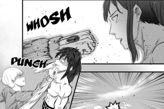draw manga or comic pages for you