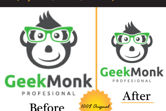 redesign, recreate, vectorise, redo or enhance your logo