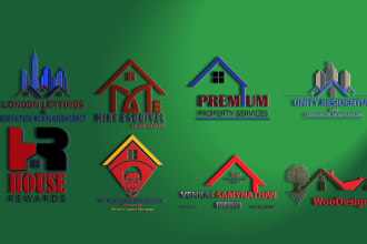 design real estate construction property logo